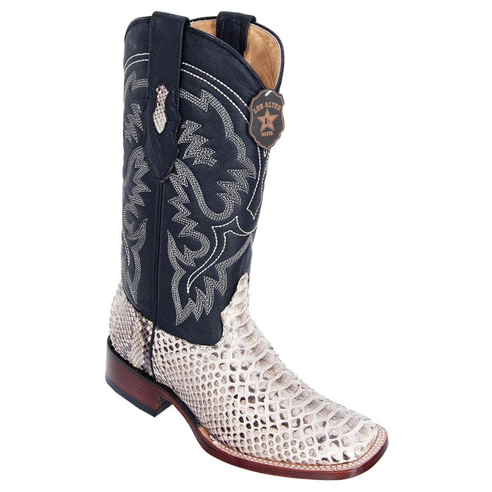 Men's Los Altos Python Skin Wide Square Toe Boot 8225749