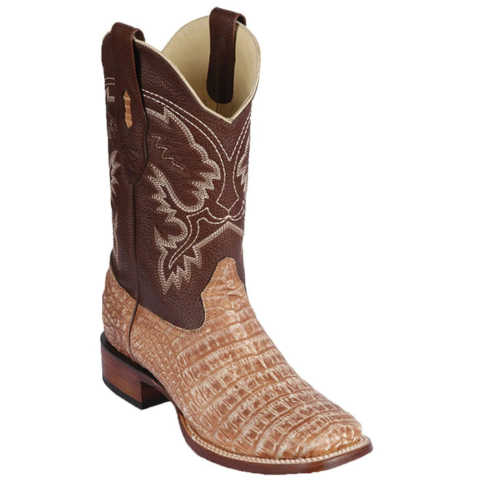 Men's Los Altos Caiman Belly Skin Wide Square Toe Boot 8228232