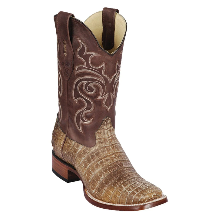 Men's Los Altos Caiman Belly Skin Wide Square Toe Boot 8228239