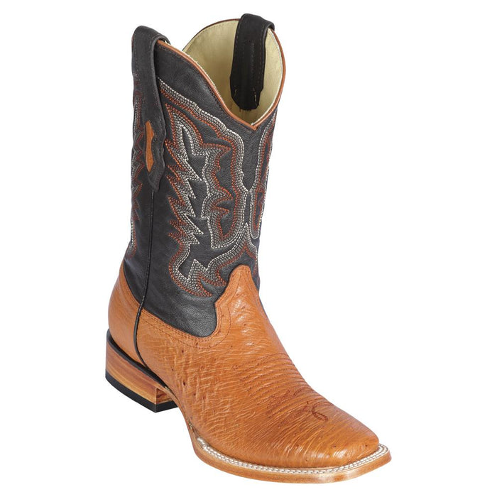 Men's Los Altos Smooth Ostrich Wide Square Toe Boot 8279751