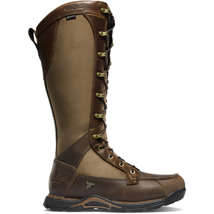 Sharptail Snake Boot Side-Zip 17" Brown 45041