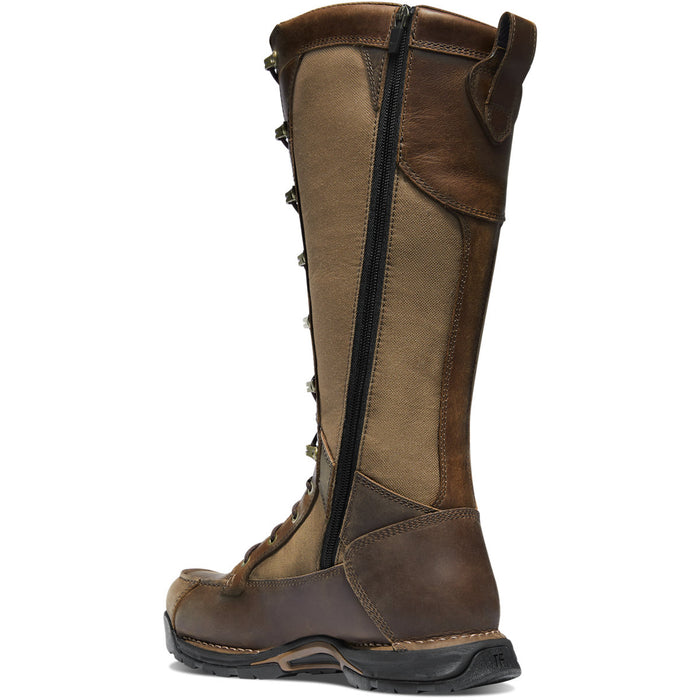 Sharptail Snake Boot Side-Zip 17" Brown 45041