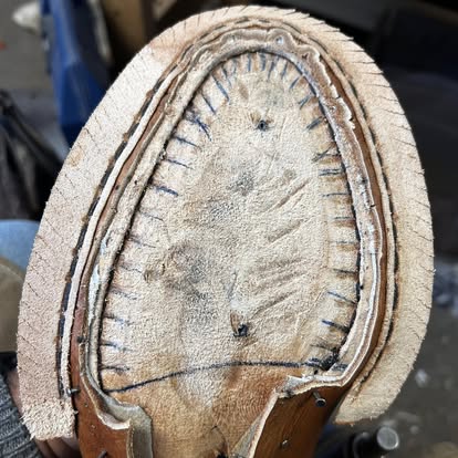 Channeled Leather Insole