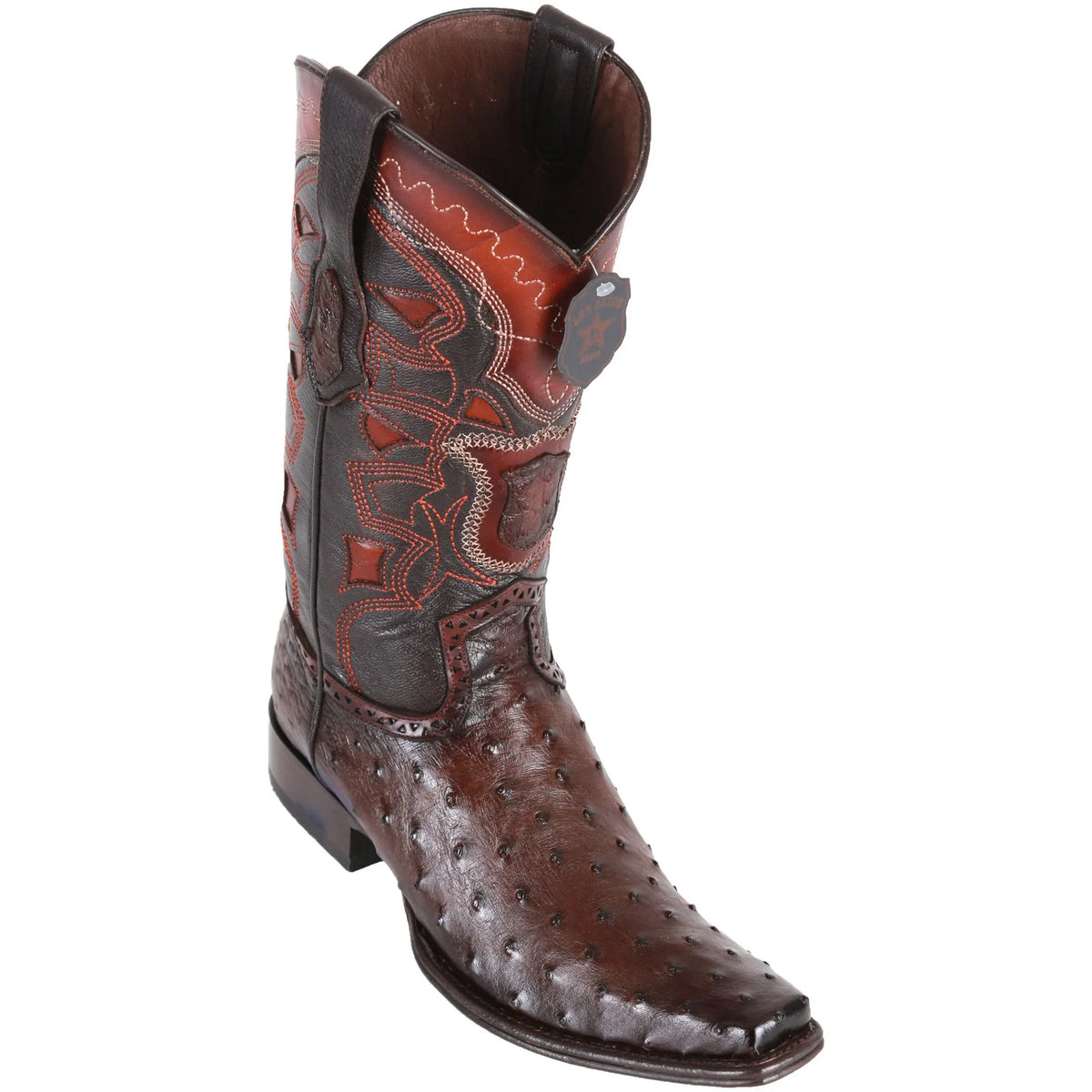 Los Altos Men's Lizard Skin European Toe Short Boots - Sanded Brown 76BF0735 main image 1