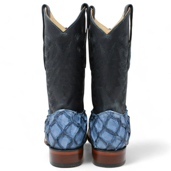 Pirarucu Denim Blue Boots - Los Altos