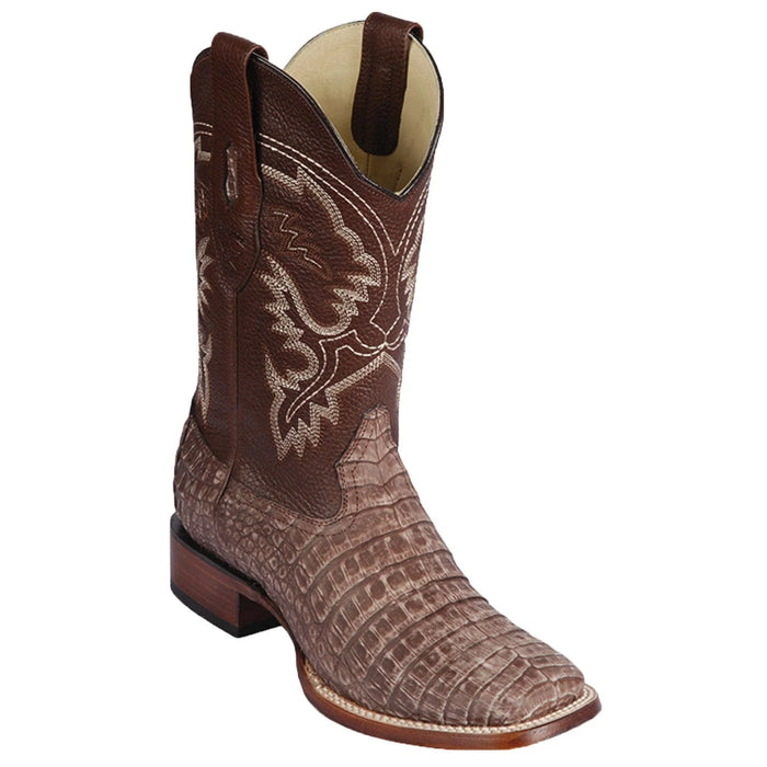 Men's Los Altos Caiman Belly Skin Wide Square Toe Boot 8228234