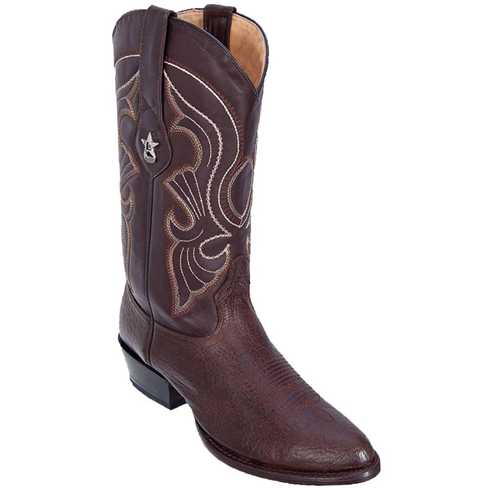 Men's Los Altos Bull Shoulder Skin Round Toe Boots 653107